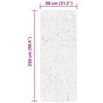 vidaXL Tapis HUARTE à poils courts doux et lavable noir 80x250 cm