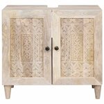 vidaXL Cabinet de salle de bain Montage mural Blanc 62 x 33 x 58 cm