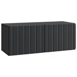 vidaXL Meuble TV mural 78 5 x 31 x 30 cm Noir Bois d'ingénierie