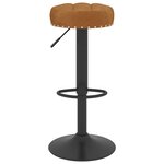 vidaXL Tabourets de bar lot de 2 marron velours