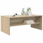 vidaXL Table basse Chêne Sonoma 100 x 50 x 40 cm Bois d'ingénierie