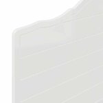 vidaXL Tête de lit Blanc Brillant 100 cm Bois d'ingénierie