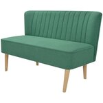 vidaXL Canapé 117 x 55 5 x 77 cm Tissu Vert