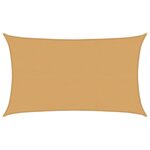 vidaXL Voile d'ombrage 160 g/m² rectangulaire sable 5x8 m PEHD