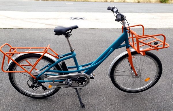 Vélo électrique du facteur  reconditionné - Taille normale - Turquoise / Orange