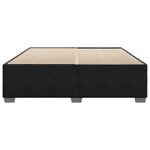 vidaXL Cadre de lit sans matelas noir 180x200 cm velours
