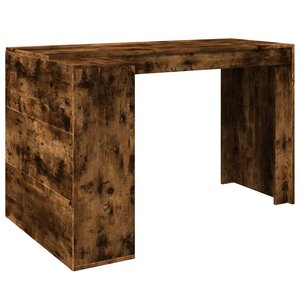 vidaXL Bureau chêne fumé 123 5x73 5x75 cm bois d'ingénierie