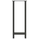 vidaXL Pieds de table de bar Anthracite 2 pièces 50 x (100-101) cm Acier