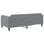 vidaXL Lit de repos sans matelas gris clair 90x200 cm tissu