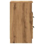 vidaXL Tables de chevet 2 Pièces chêne artisanal bois d'ingénierie