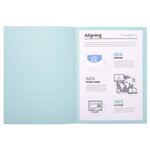 Paquet de 100 chemises Foldyne 250 carte recyclée 240 grammes coloris bleu EXACOMPTA