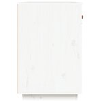 vidaXL Bureau Blanc 95x50x75 cm Bois massif de pin