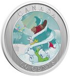 Pièce de monnaie en Cupronickel 50 Cents g 12.3 Millésime 2025 WHIMSICAL HOLIDAY TREE