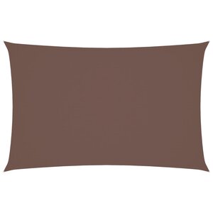 vidaXL Voile de parasol tissu oxford rectangulaire 4x7 m marron