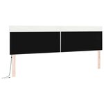 vidaXL Tête de lit LED Blanc 200 cm Cuir synthétique