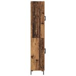 vidaXL Haut Armoire 2 Pièces Bois ancien Bois d'ingénierie