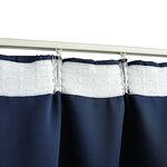 Vidaxl rideaux occultants avec crochets 2 pièces bleu 140x175 cm