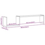 vidaXL Étagères murales 2 Pièces blanc 100x15x20 cm bois d'ingénierie