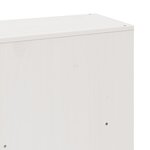 vidaXL Lit bibliothèque sans matelas blanc 180x200 cm bois pin massif