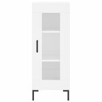 vidaXL Buffet haut Blanc 34 5x34x180 cm Bois d'ingénierie
