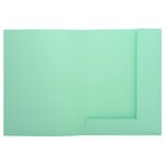 Paquet de 50 chemises 2 rabats JURA en carte 240 grammes coloris vert EXACOMPTA