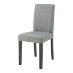 Lot de 2 chaises de salle à manger rembourrées 89 x 43 x 54 cm confort salon design moderne cuisine gris clair 03_0009618