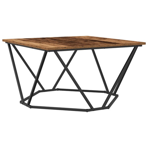 vidaXL Table basse en vieux bois 80x80x45 cm en bois composite