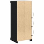 vidaXL Buffet LED Chêne noir 41 x 37 x 100 cm Bois d'ingénierie