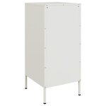 vidaXL Buffets 2 Pièces blanc 36x39x79 cm acier laminé à froid