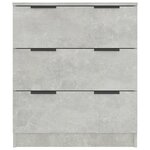 vidaXL Buffet Gris béton 60x30x70 cm Bois d'ingénierie