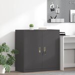 vidaXL Armoire de rangement Noir 90 x 40 x 90 cm Acier