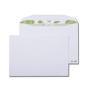 Boite de 250 enveloppes patte trapèze blanches c4 229x324 90 g/m² gommées gpv