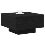 vidaXL Table basse Chêne noir 55 x 55 x 31 cm