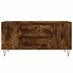vidaXL Table basse chêne fumé 102x44 5x50 cm bois d'ingénierie