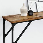 vidaXL Table console Bois Ancien 200 x 29 x 75 cm