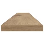 vidaXL Planche d'étagère à livres 4 Pièces Marron 100 x 40 x 1.5cm