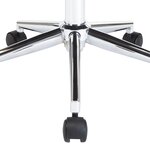 vidaXL Chaises pivotantes à manger lot de 6 noir similicuir