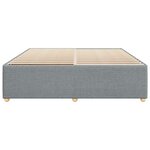 vidaXL Cadre de lit sans matelas gris clair 180x200 cm tissu