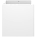 vidaXL Table basse blanc 100x50x50 cm bois d'ingénierie