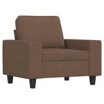 vidaXL Fauteuil Marron 60 cm Tissu