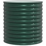 vidaXL Lit surélevé Vert 80 x 80 x 81 cm Acier