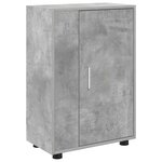 vidaXL Ensemble meuble TV 4 Pièces Gris béton Bois d'ingénierie