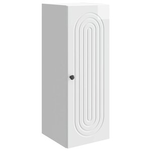 vidaXL Armoire Murale Blanc brillant 33 x 34 5 x 90 cm