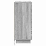 vidaXL Buffet LED Gris Sonoma 90 x 32 x 75 cm Bois d'ingénierie