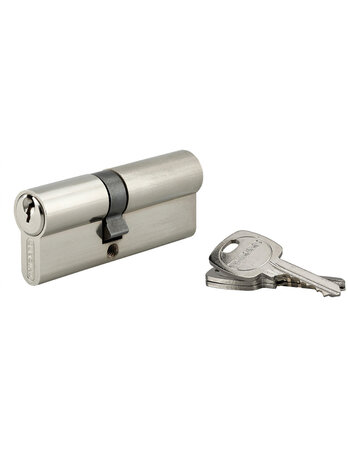 THIRARD - Cylindre de serrure double entrée STD UNIKEY (achetez-en plusieurs  ouvrez avec la même clé)  35x45mm  3 clés  nickelé