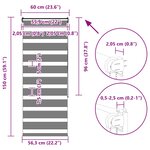 vidaXL Store zèbre marron sable largeur du tissu 55 9 cm polyester