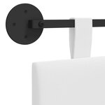 vidaXL Tête de lit suspendue Blanc Tissu