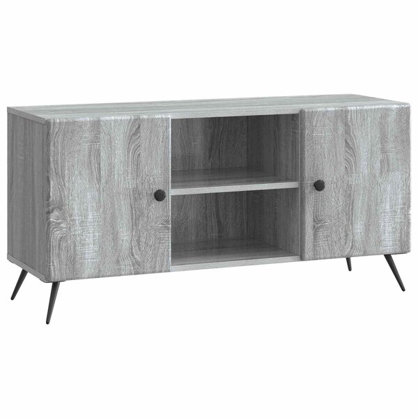 vidaXL Meuble TV 102 x 34 5 x 50 cm Sonoma gris Bois d'ingénierie