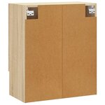 vidaXL Armoire murale chêne sonoma 60x31x70 cm bois d'ingénierie