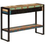 vidaXL Table console 110x30x76 cm Bois massif de récupération